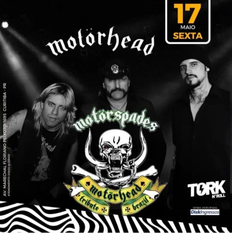 Bar Tork’n’roll recebe a banda Motorspades em homenagem ao Motorhead