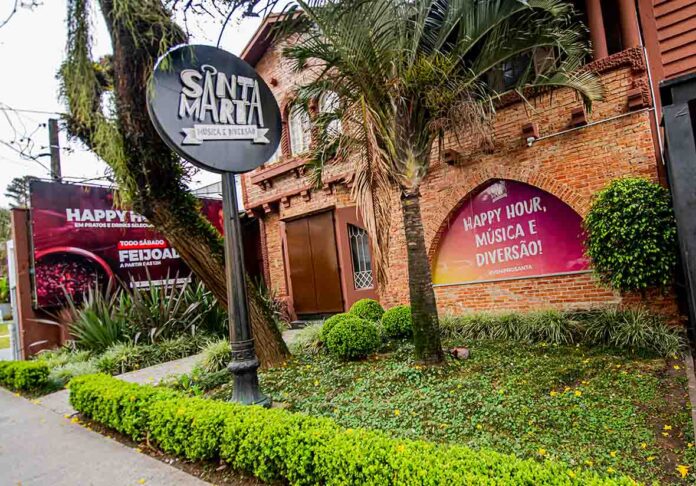 fachada do Santa Marta Bar