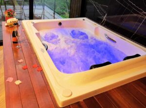 Banheira com cromoterapia