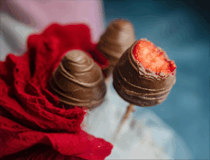 Morango do amor saudável com cobertura de chocolate 