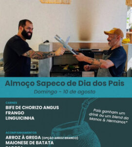 Almoço de Dia dos Pais no Sapeco Praia