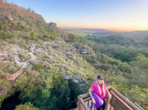 Pôr do Sol no mirante do parque