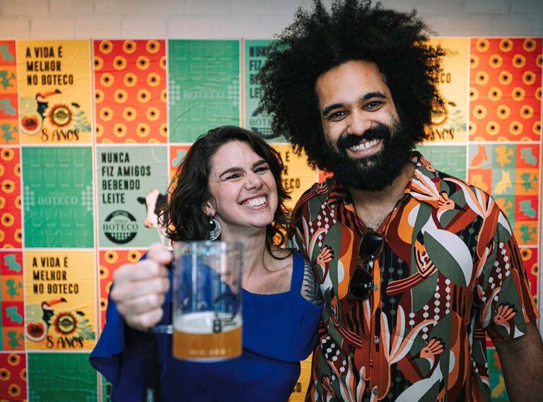 Carol Moreno e Guilherme Santos, do Tour de Boteco (foto Alison Martins/divulgação)