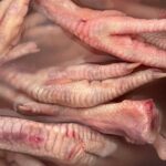 Pés de galinha para caldo de ossos