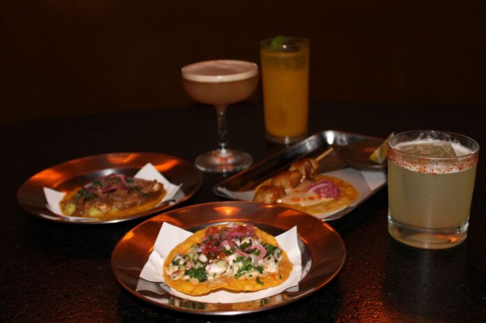 Drinks e tacos do evento no Ponto Gin (foto Giovanna Finck)