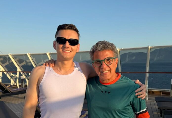 Com todo seu carisma, Eri Johnson agita cruzeiro de Maiara & Maraisa (arquivo pessoal)