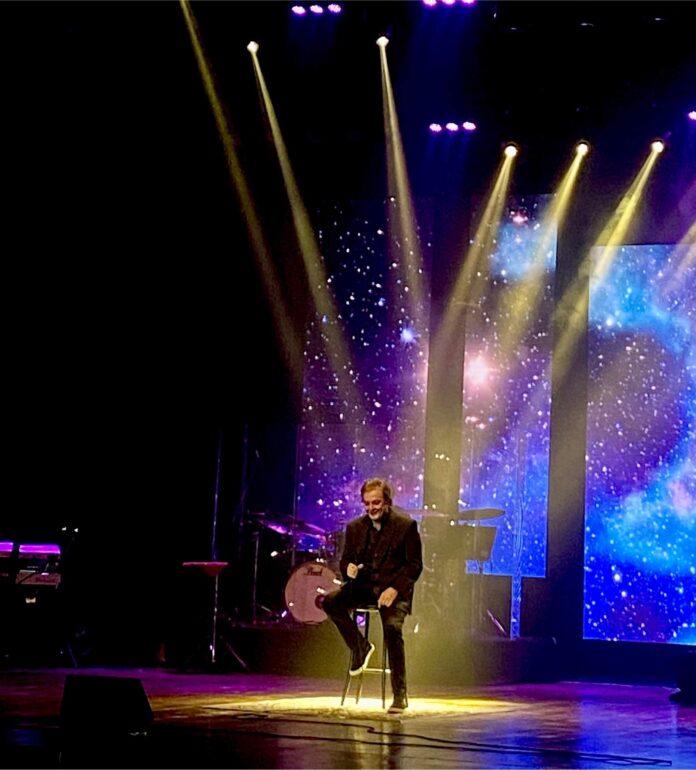 Foto: Arquivo pessoal Fábio Jr. no Teatro Positivo