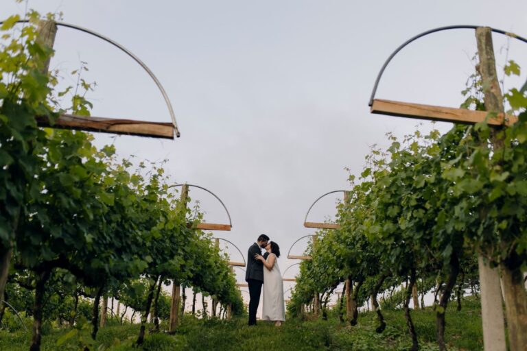 Noivos nos vinhedos do hotel-boutique Araucária (foto MKT Slaviero)