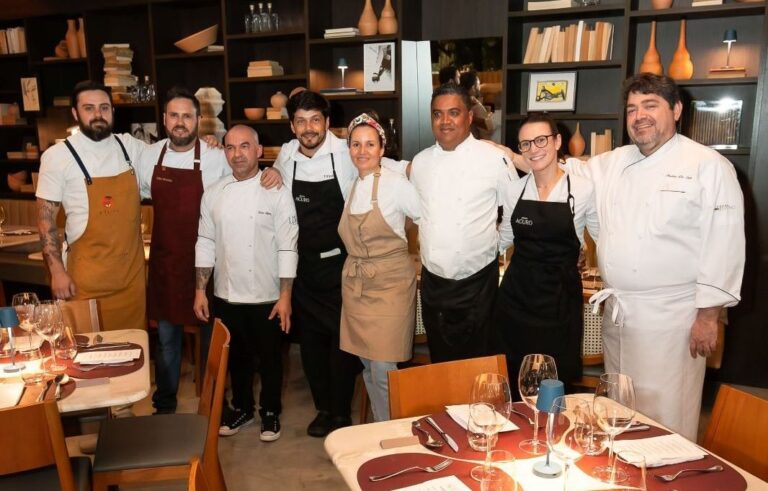 Chefs presentes no jantar de lançamento do Movimento Acuro (foto P+G )