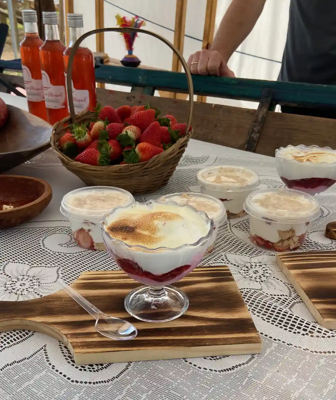 Sorvete de forno: delícia na Chácara São Miguel. Foto: Elaine Nunes