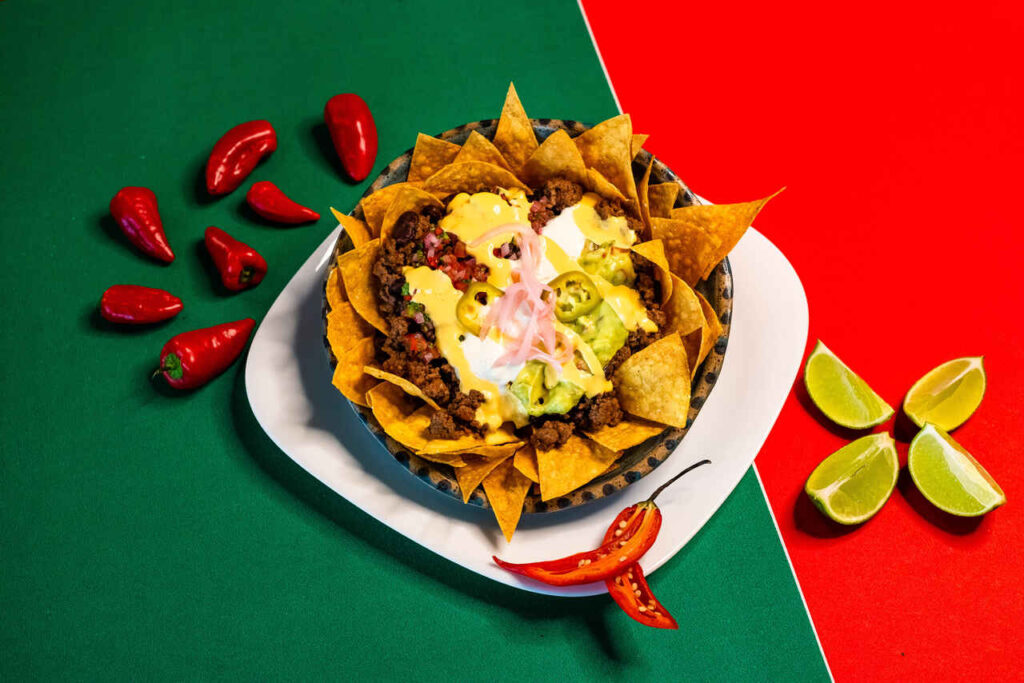 Comida mexicana de rua no El Camino