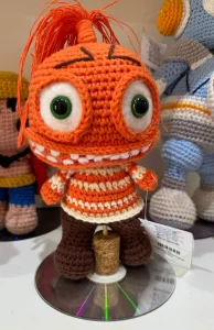 Artesanato em amigurumi, na Criarte, em Pinhais. 