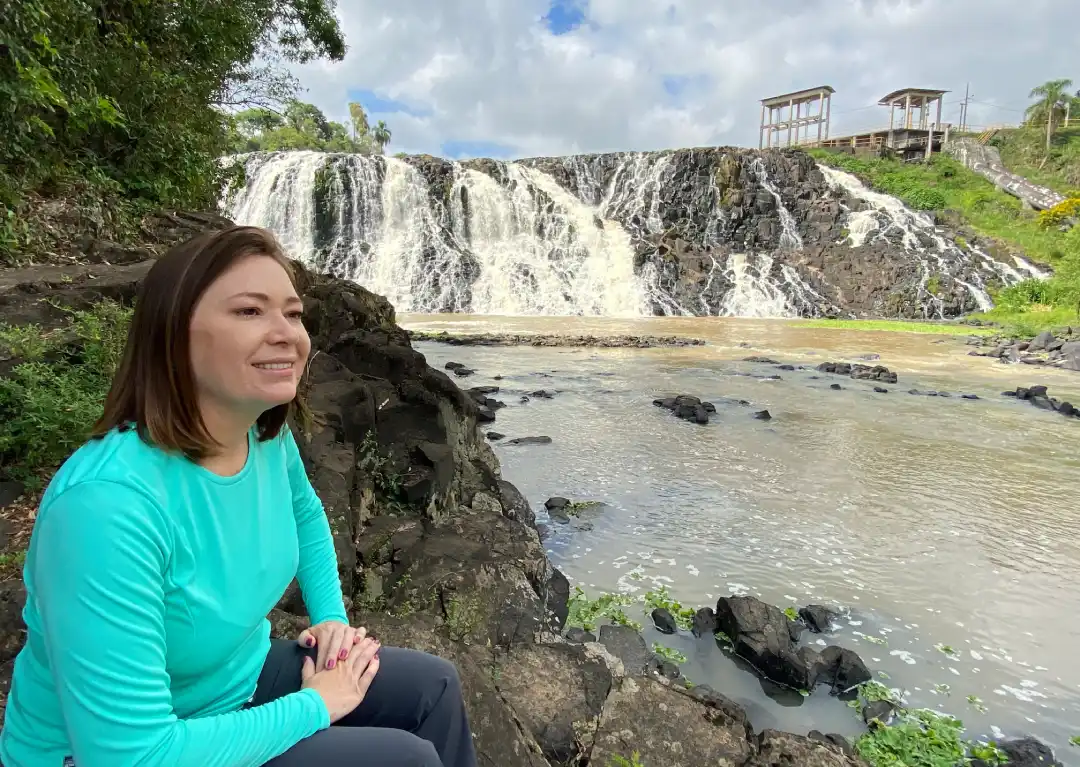 Salto Manduri, no Recanto Rickli. 