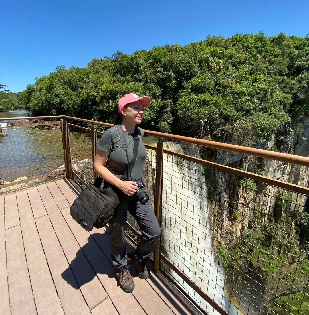 Mirante na cabeceira do Salto São João. 