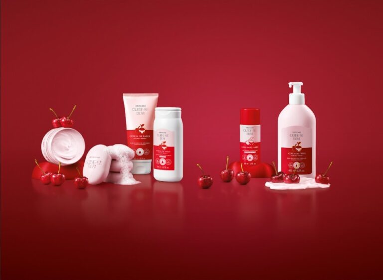 Linha cereja de fases O Boticário (foto MKT O Boticário)