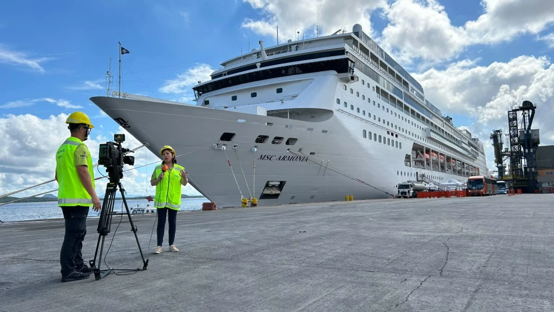 Paranaguá também é rota dos cruzeiros. 