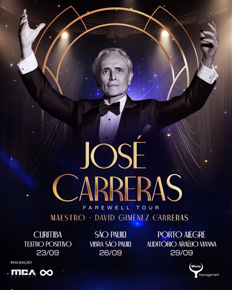 Cartaz do show de José Carreras (foto MKT)