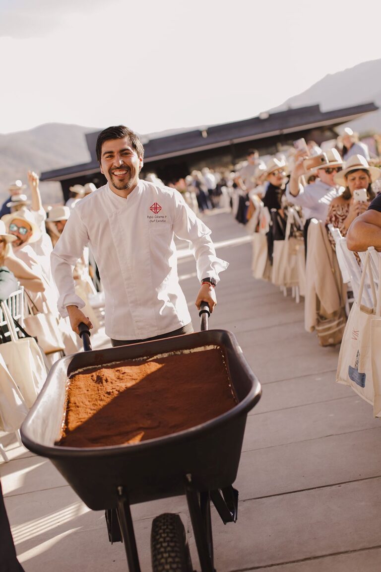 Chef Pablo Cárceres na Vendimia Vik (foto mkt VIK)
