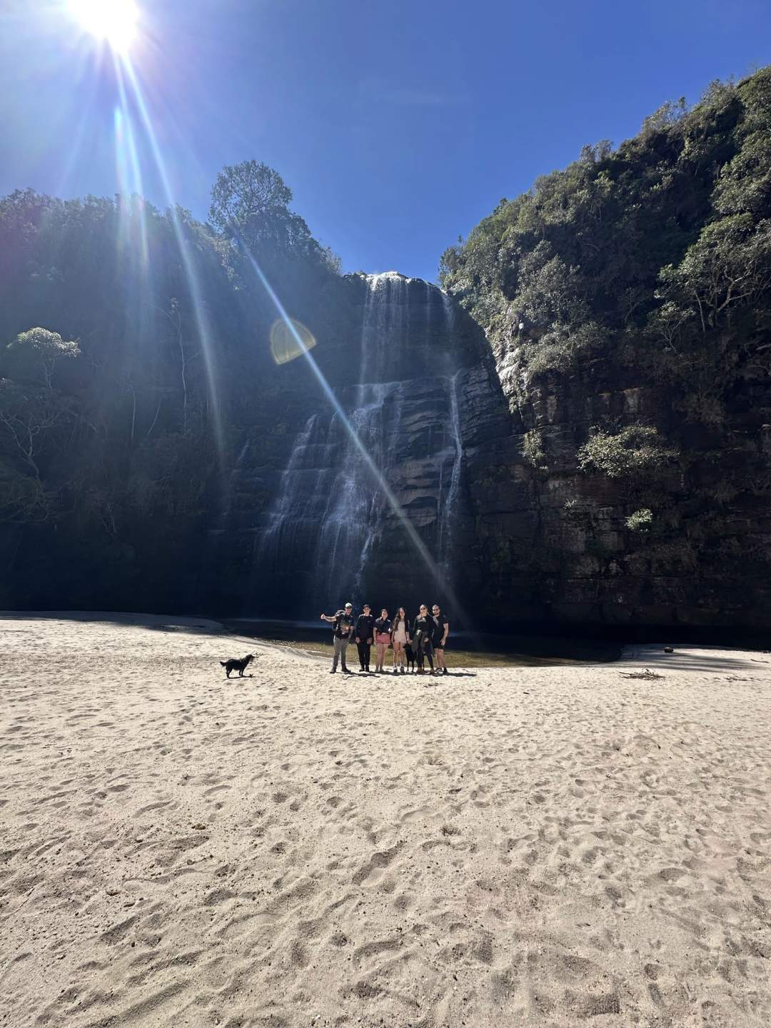 Cachoeira da Paulina, a cachupraia, em Piraí do Sul. Foto: Crhystina Moreira, Piraí na Rota.